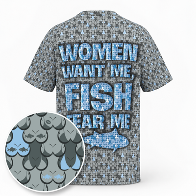 Women Want Me Fish Fear Me T-Shirt