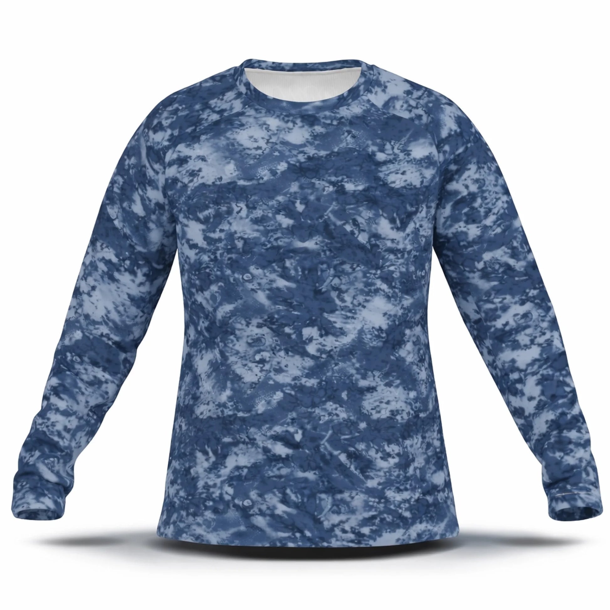 American Flag Blue Marlin Fishing Shirt – Custom Name Men's UPF 50+ Long Sleeve Sun Protection 3