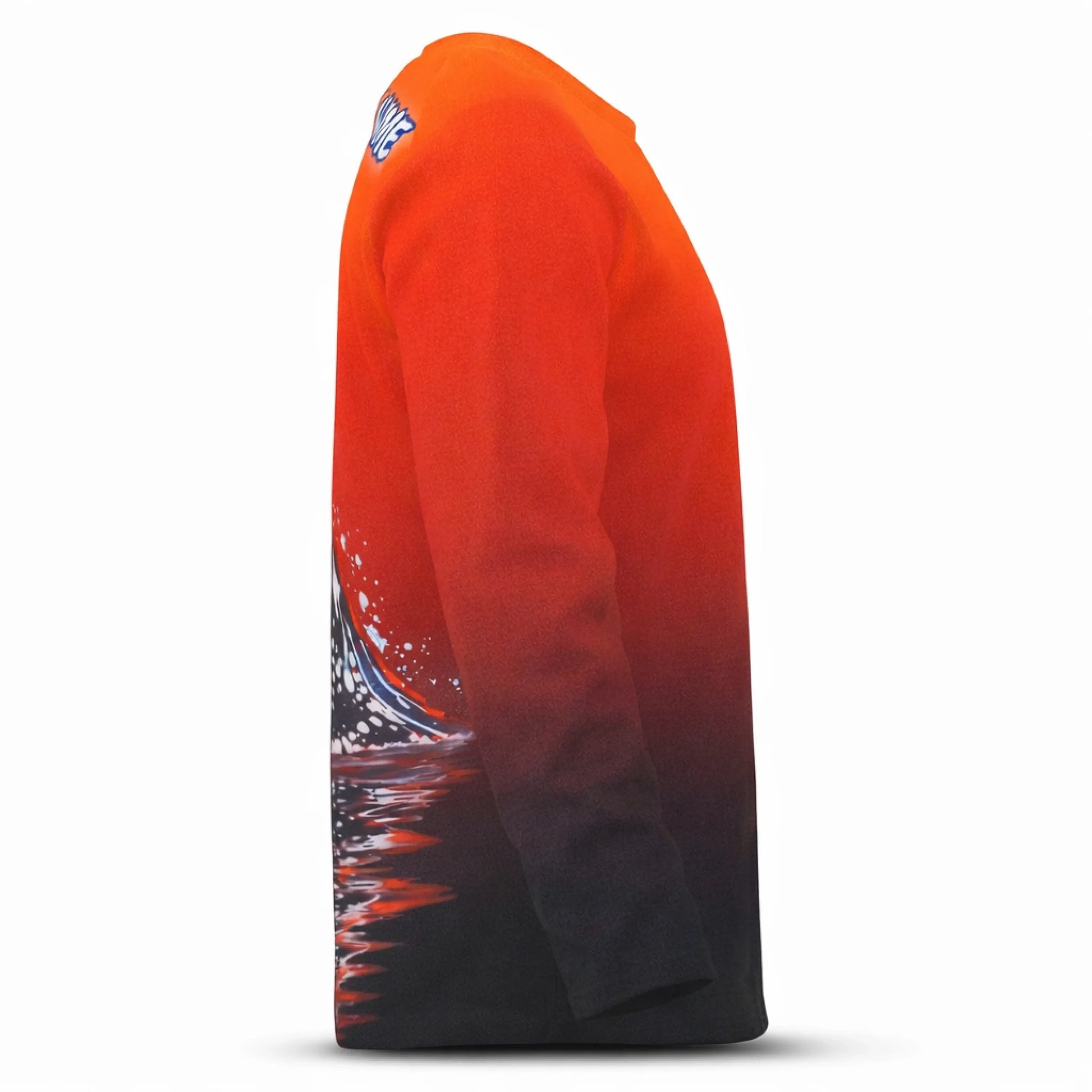 American Flag Redfish Fishing Shirt – Custom Name Men's UPF 50+ Long Sleeve Sun Protection 4