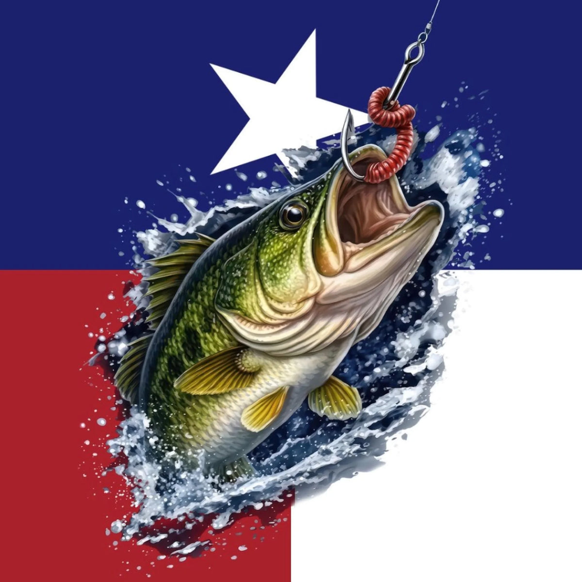 American Flag Largemouth Bass Fishing Shirt for Men – Custom Name UPF 50+ Long Sleeve Sun Protection HL26 4
