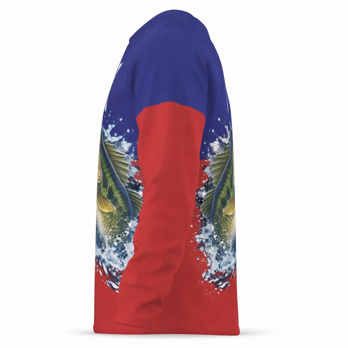 American Flag Largemouth Bass Fishing Shirt for Men – Custom Name UPF 50+ Long Sleeve Sun Protection HL26 3