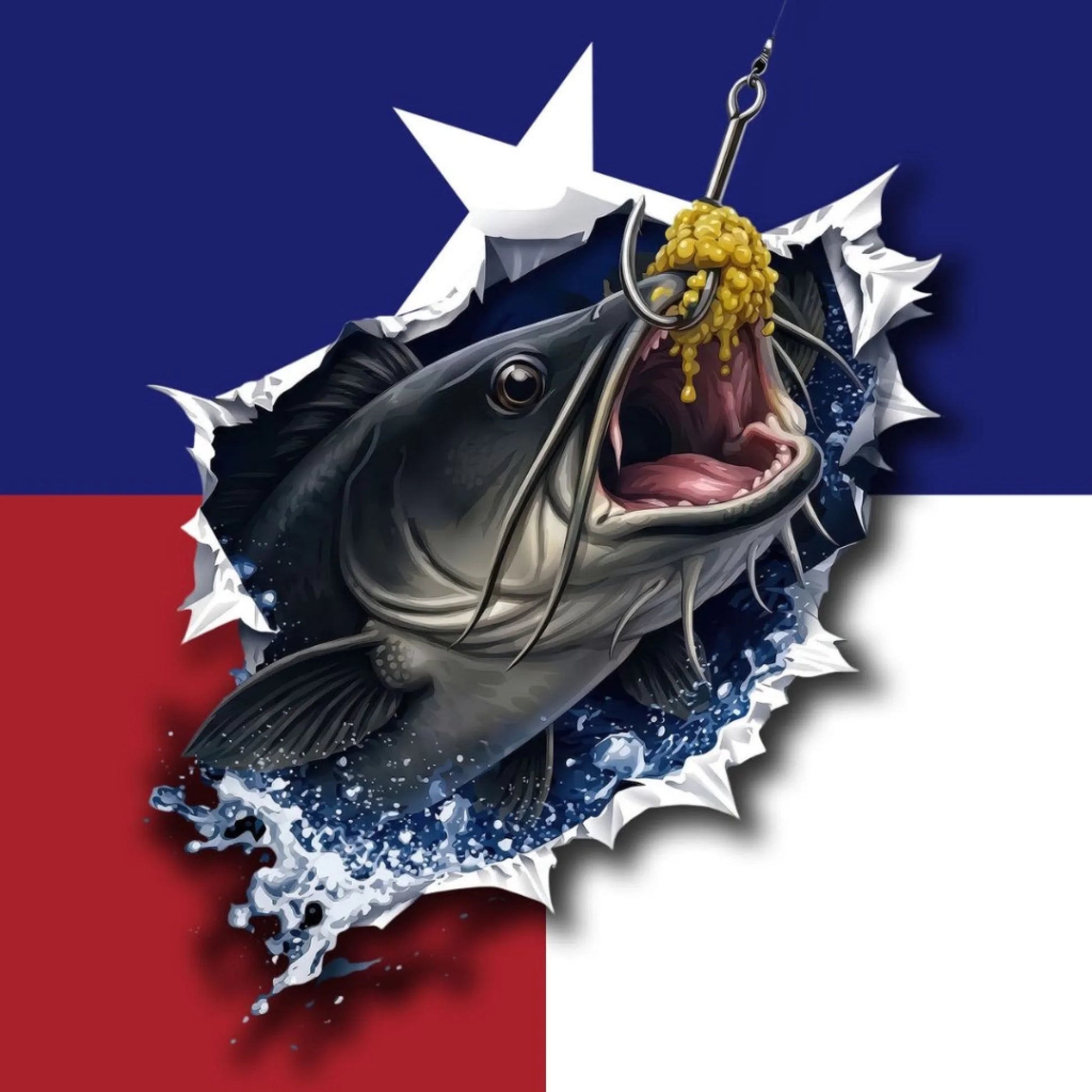 American Flag Catfish Fishing Shirt – Custom Name Men’s UPF 50+ Long Sleeve Sun Protection HL32 4