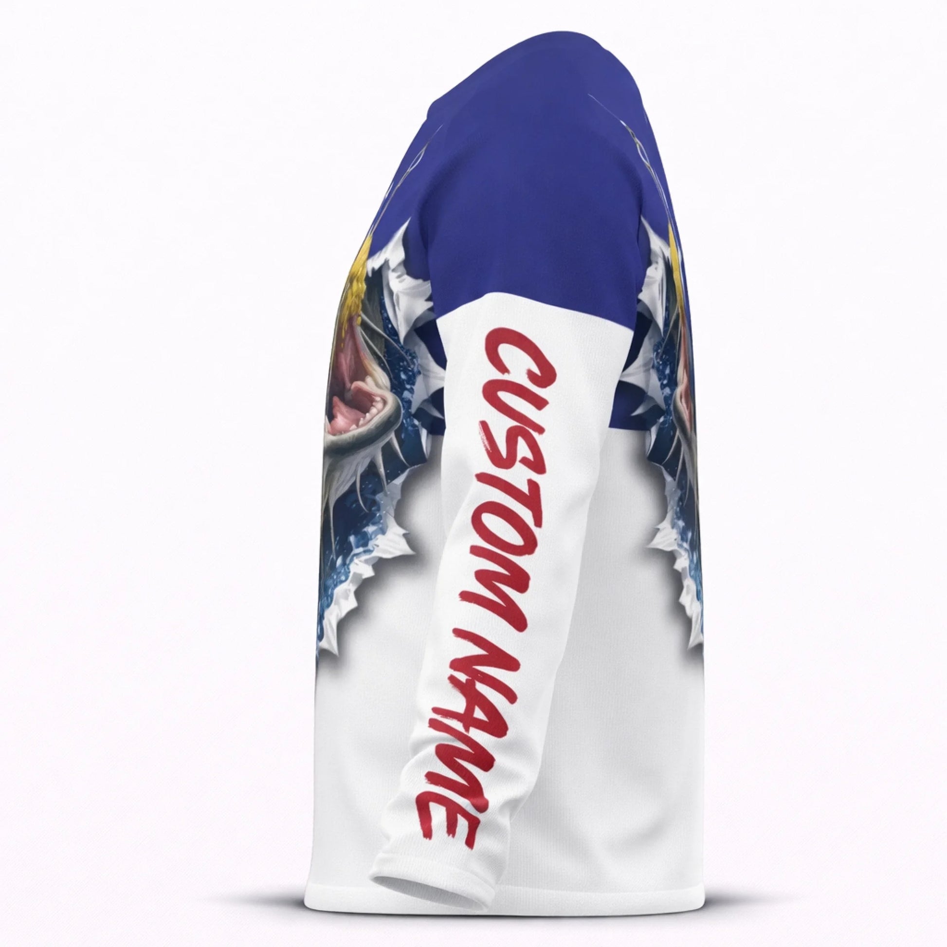 American Flag Catfish Fishing Shirt – Custom Name Men’s UPF 50+ Long Sleeve Sun Protection HL32 3