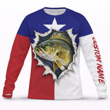 American Flag Walleye Fishing Shirt – Custom Name Men’s UPF 50+ Long Sleeve Sun Protection HL34 2
