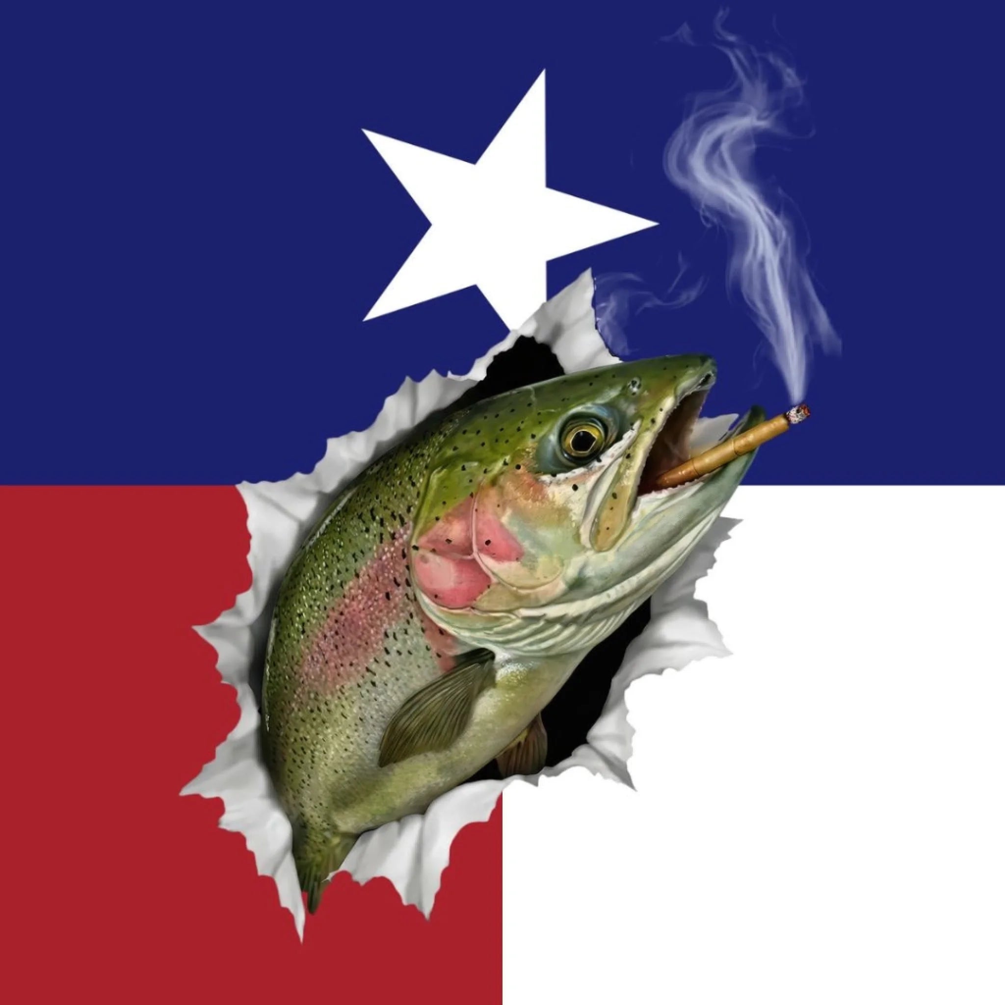 American Flag Rainbow Trout Fishing Shirt for Men – Custom Name UPF 50+ Long Sleeve Sun Protection HL38