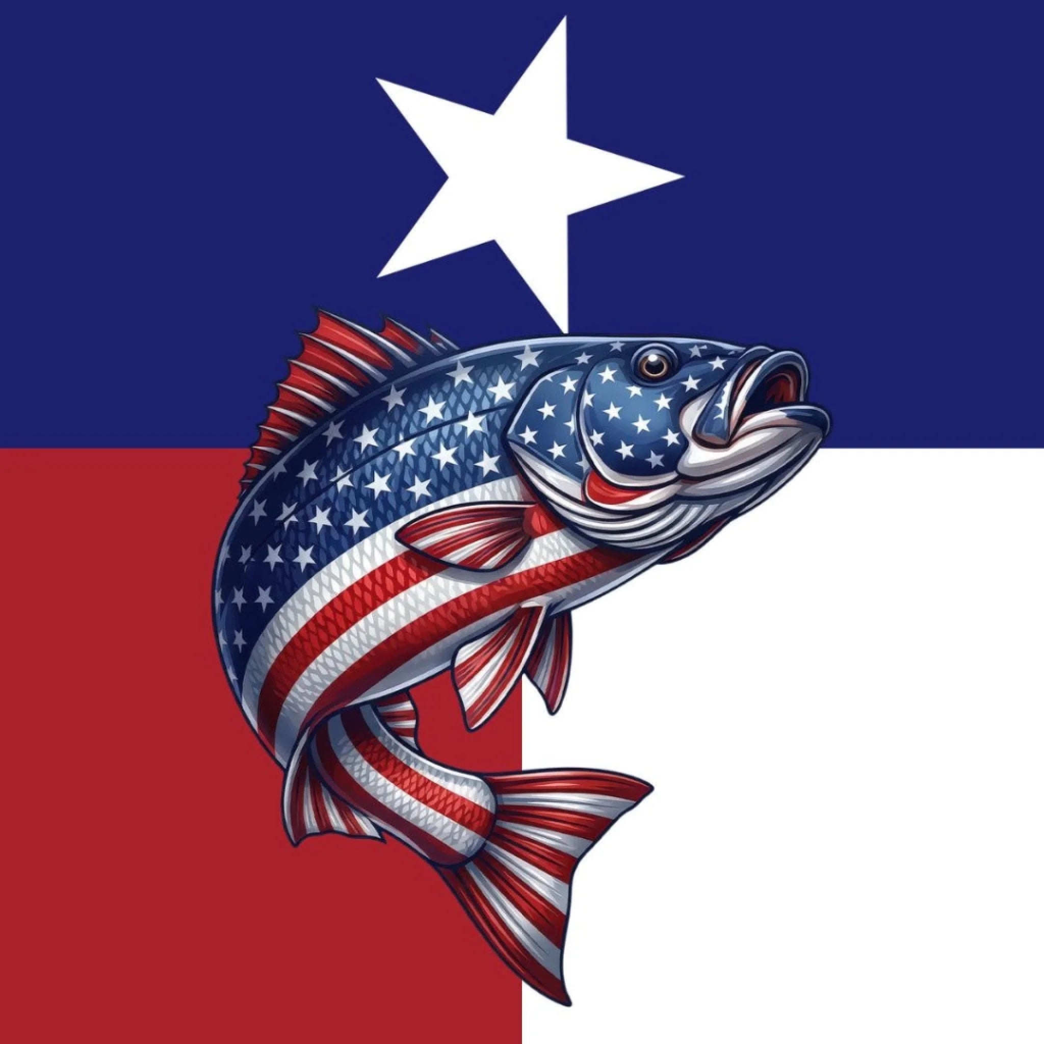 American Flag Largemouth Bass Fishing Shirt – Custom Name Men’s UPF 50+ Long Sleeve Sun Protection HL40