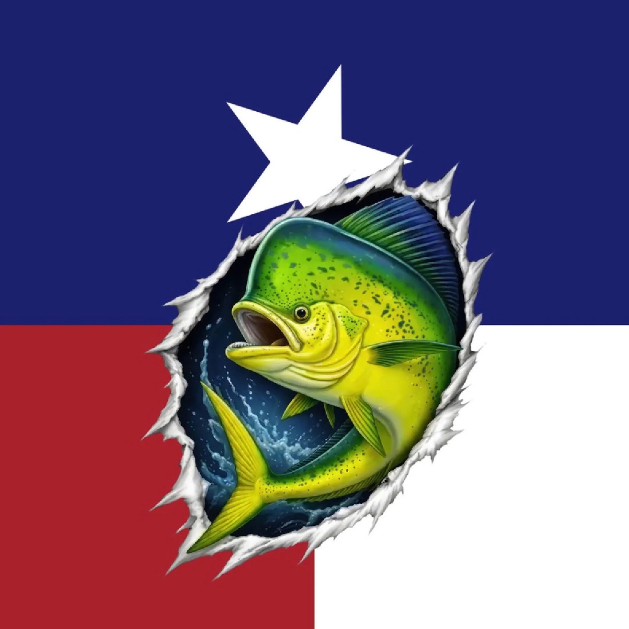 American Flag Mahi Mahi Fishing Shirt – Custom Name Men’s UPF 50+ Long Sleeve Sun Protection HL45