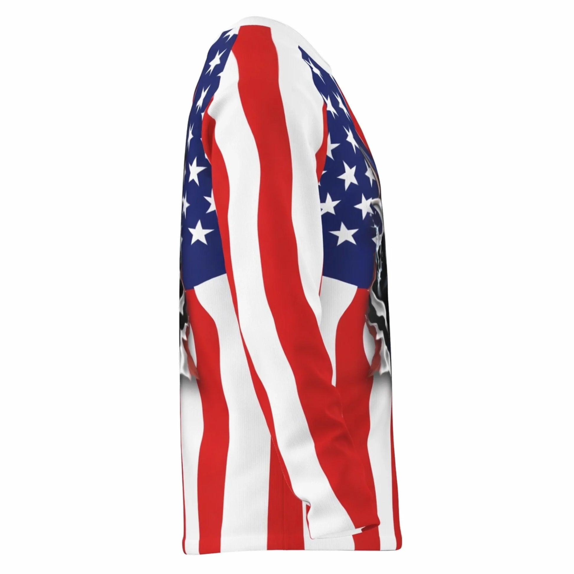 American Flag Blue Marlin Fishing Shirt – Custom Name Men’s UPF 50+ Long Sleeve Sun Protection HL46 4