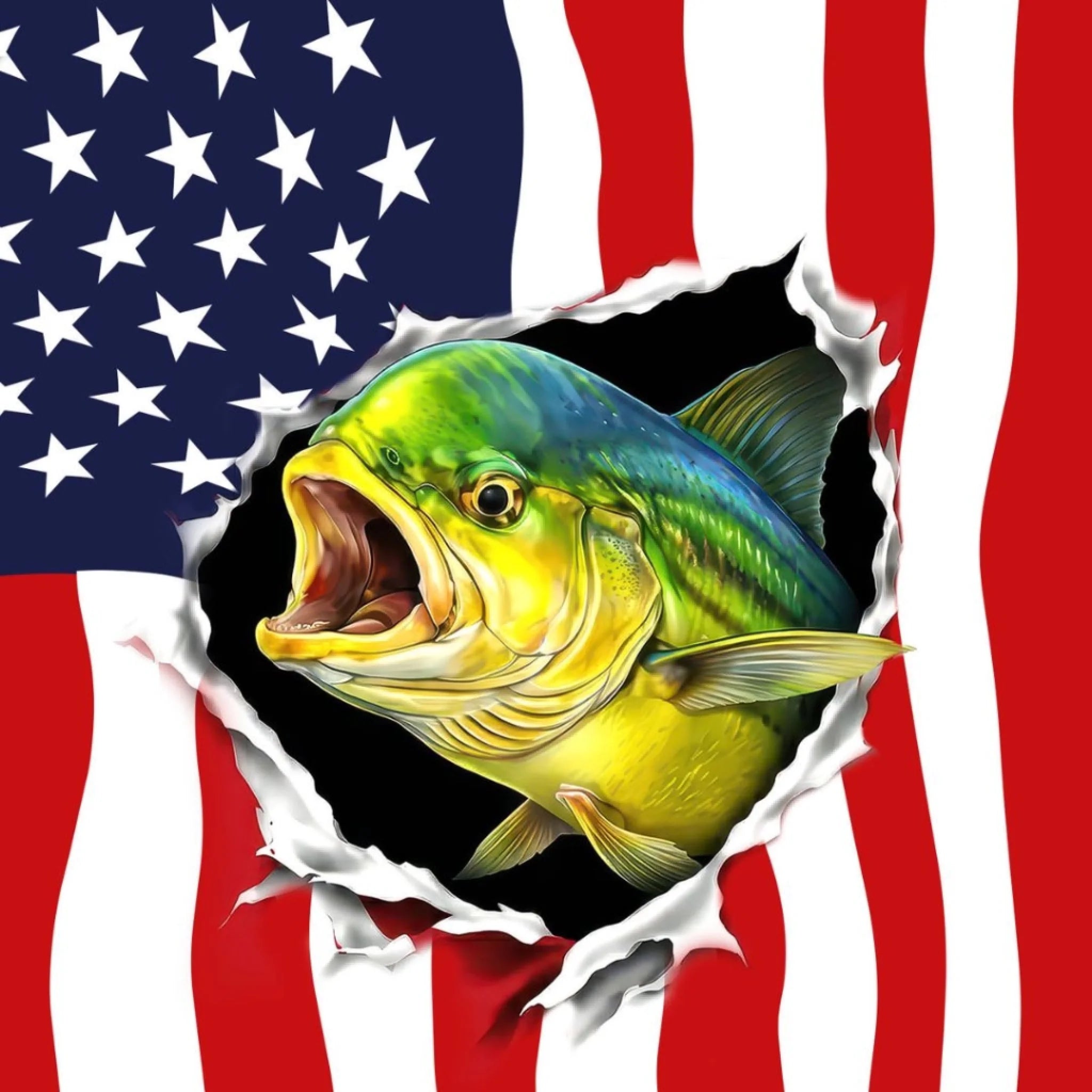 American Flag Mahi Mahi Fishing Shirt – Custom Name Men’s UPF 50+ Long Sleeve Sun Protection HL48
