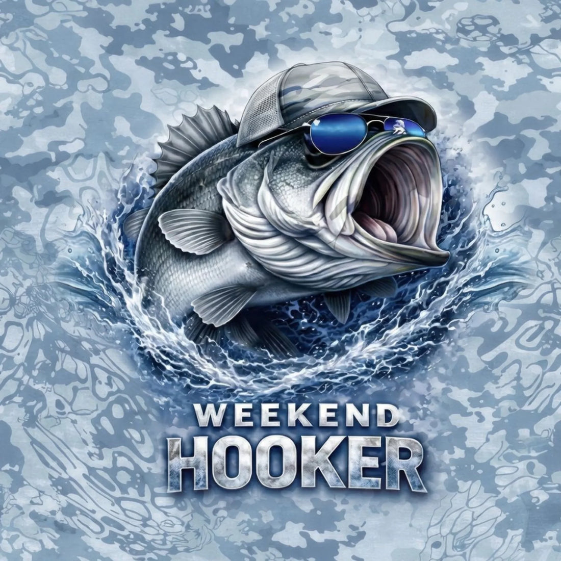 Weekend Hooker Largemouth Bass Fishing Shirt – Men's UPF 50+ Long Sleeve Sun Protection HL06 3