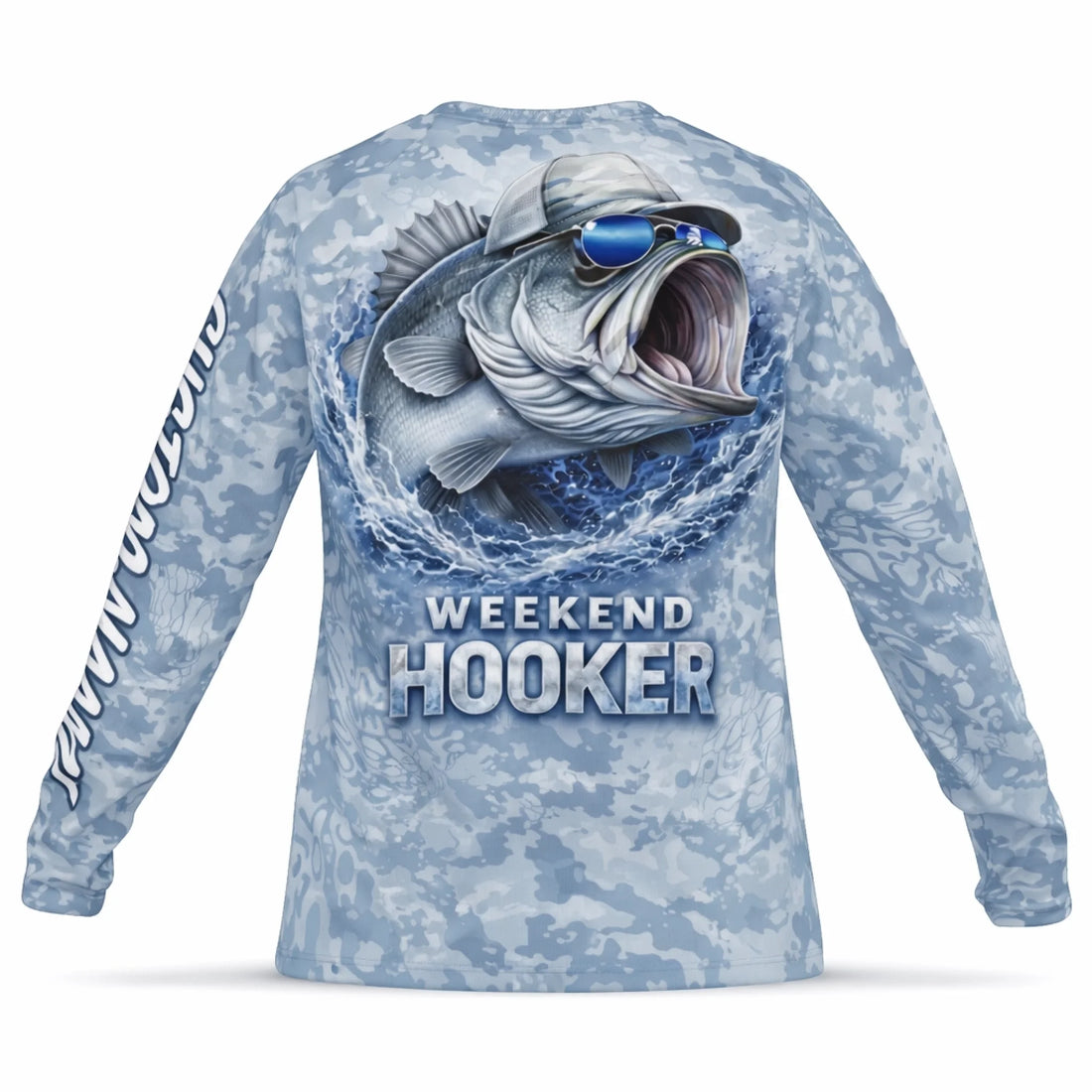 Weekend Hooker Largemouth Bass Fishing Shirt – Men's UPF 50+ Long Sleeve Sun Protection HL06 3
