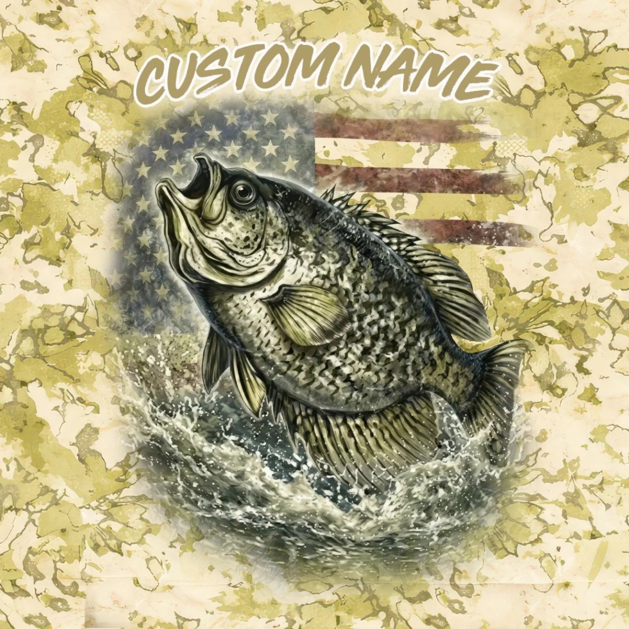 Custom Name Crappie Fishing Shirt – Men’s UPF 50+ Long Sleeve Sun Protection HL44 4
