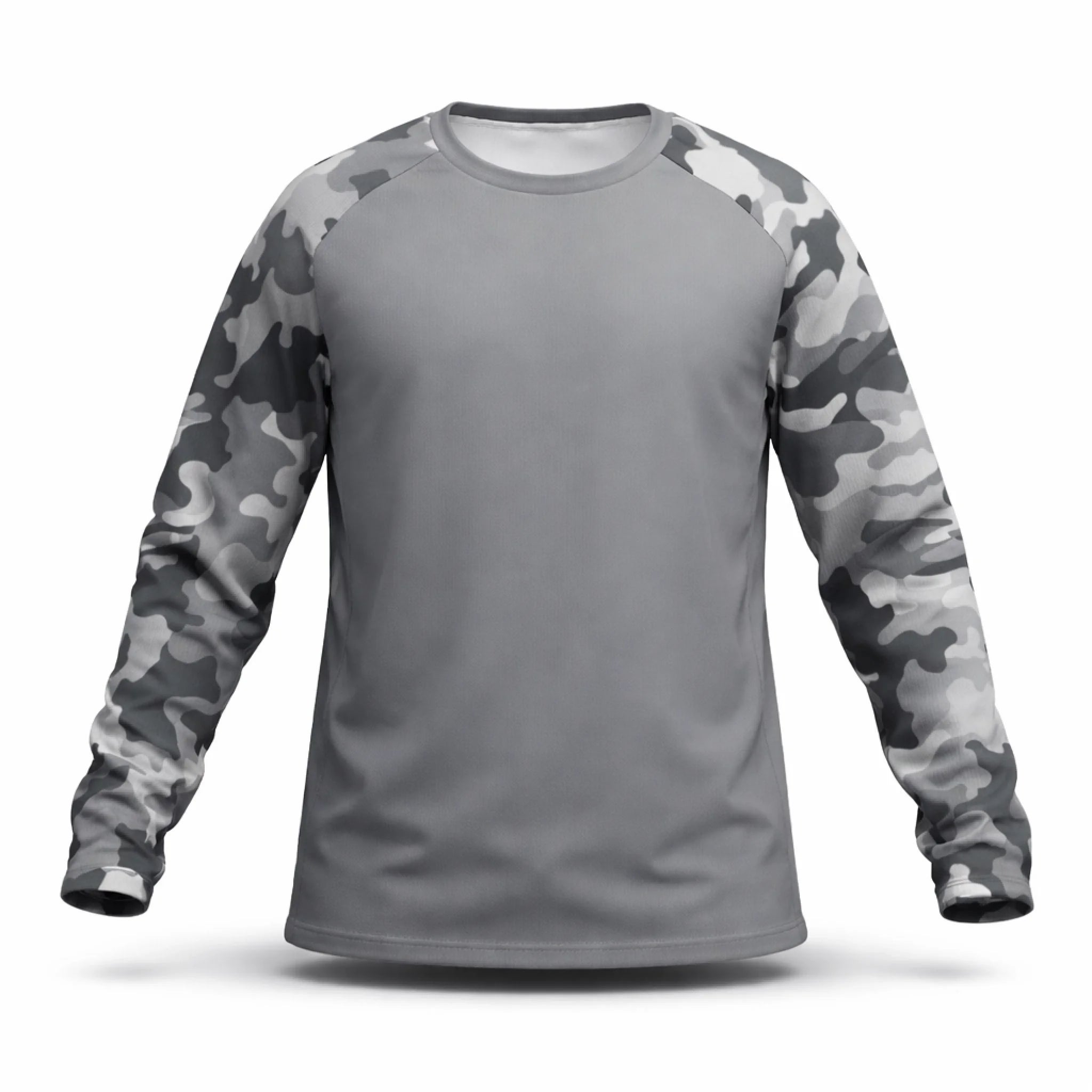 Catfish Fishing Shirt – Custom Name Men's UPF 50+ Long Sleeve Camo Sun Protection front