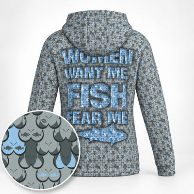 Women Want Me Fish Fear Me Hoodie