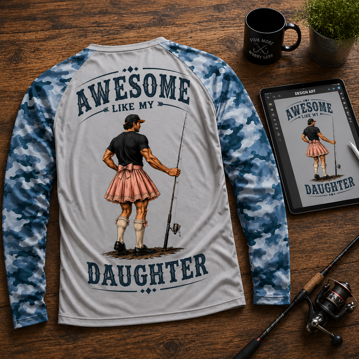 Awesome Like My Daughter Performance Shirt