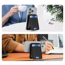 Himllet Vault Magnetic Card Wallet – Magsafe Phone Card Holder & Stand