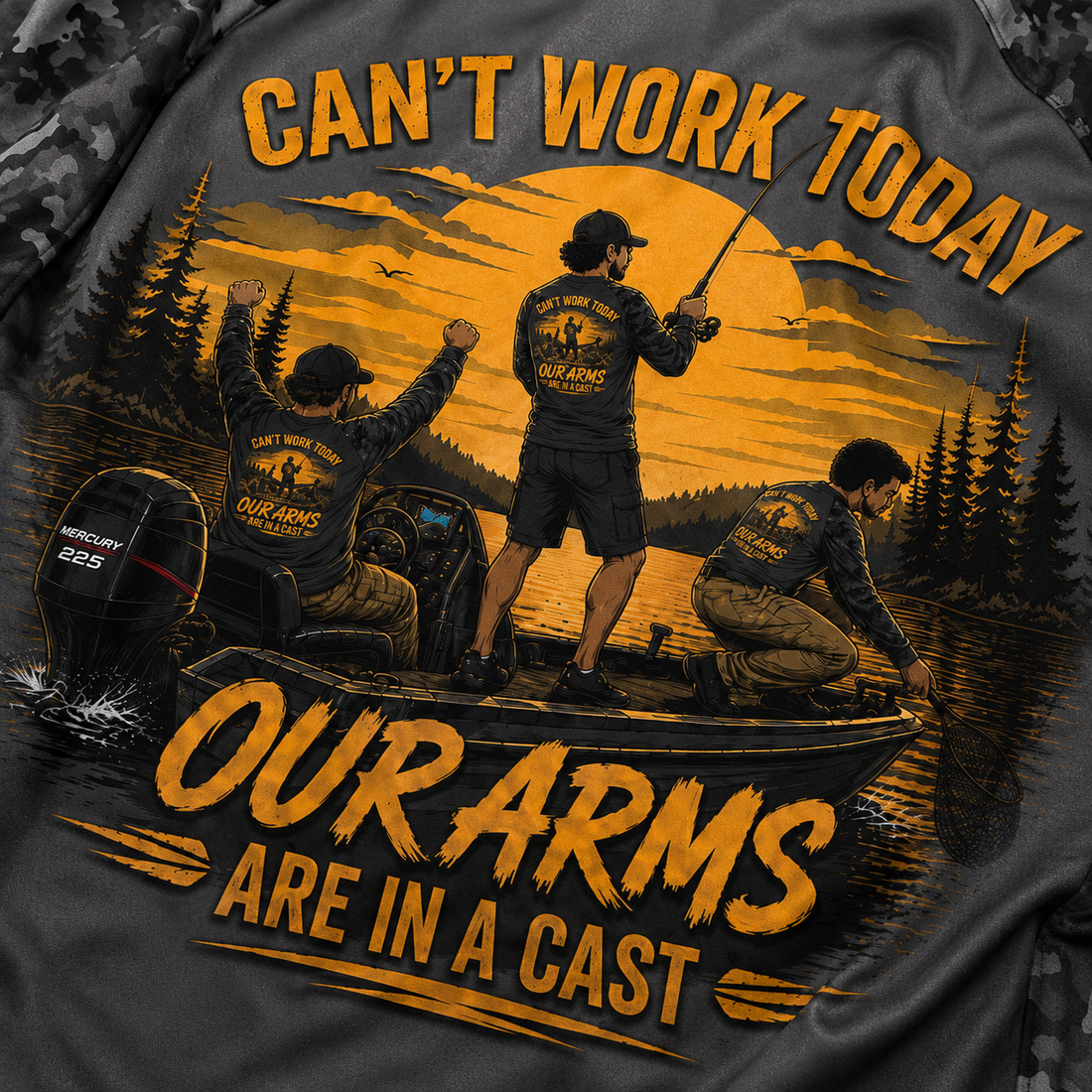 Can't Work Today - Long Sleeve Camo