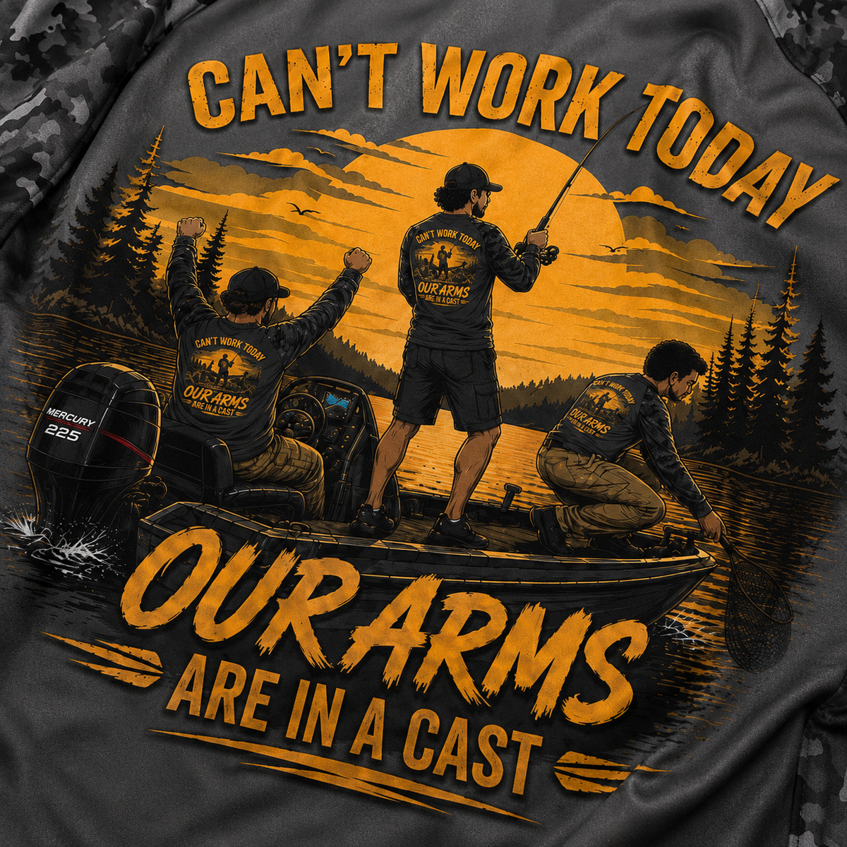 Can't Work Today - Long Sleeve Camo