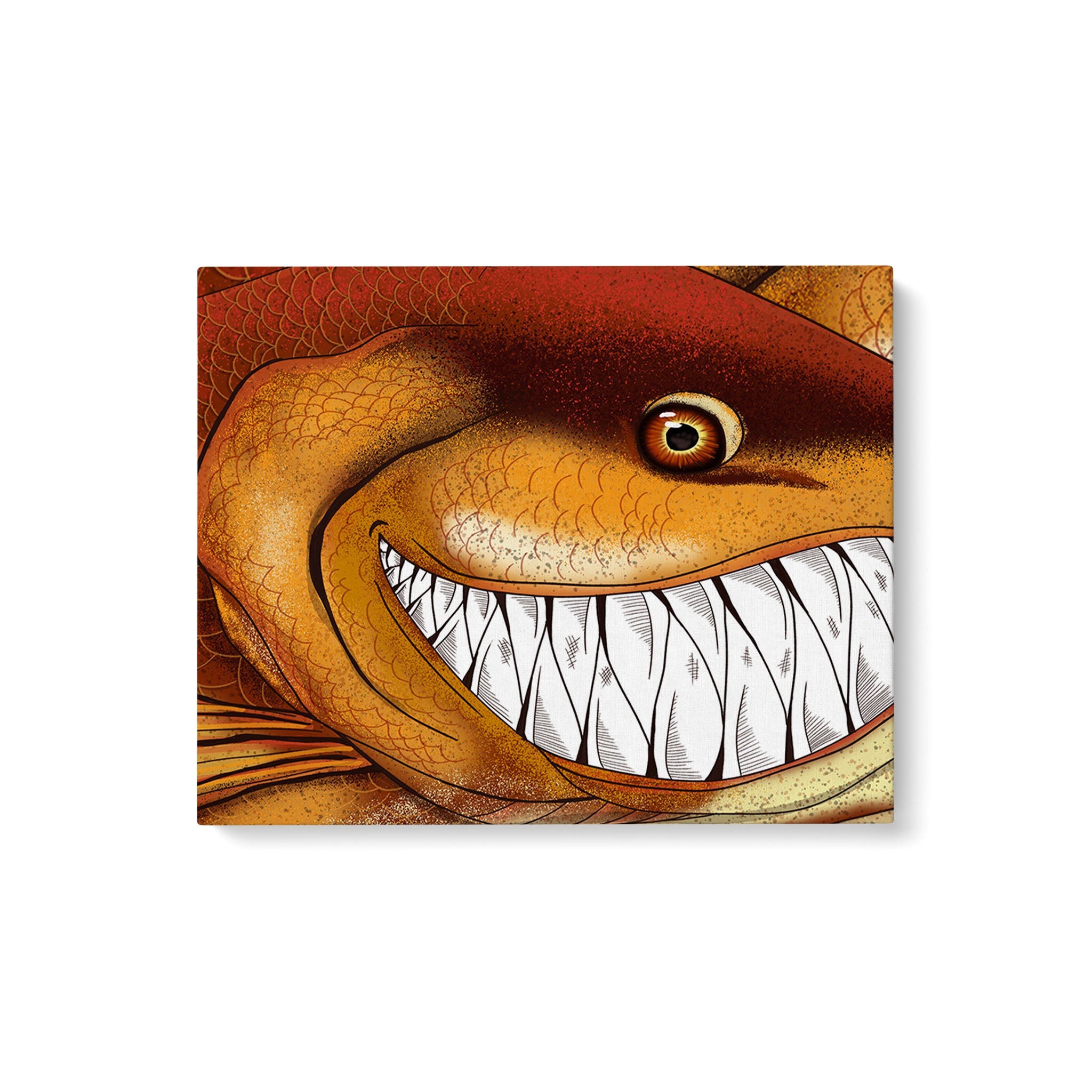 Funny Redfish fishing art Matte Canvas Redfish fish wall art