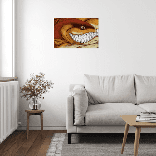 Funny Redfish fishing art Matte Canvas Redfish fish wall art - Image 3